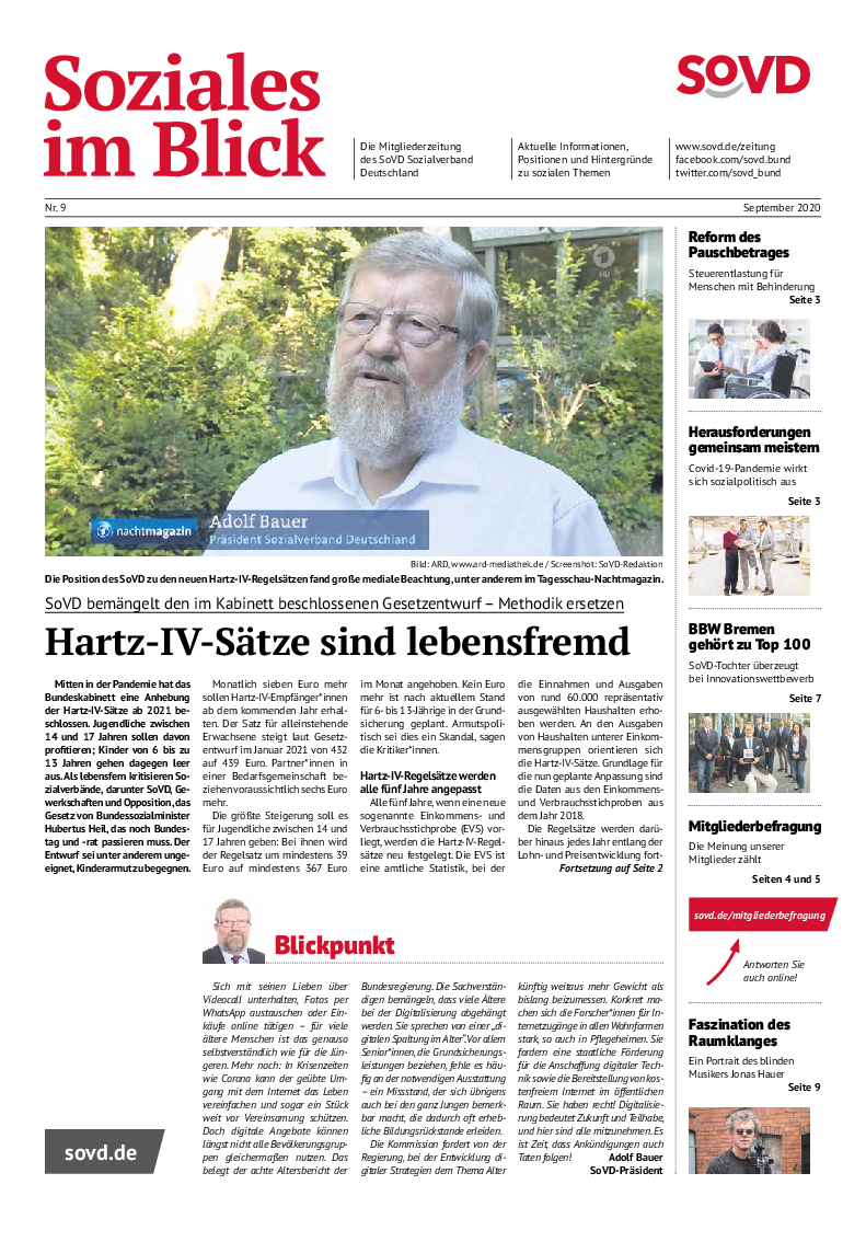 SoVD-Zeitung 09/2020 (Mitteldeutschland)