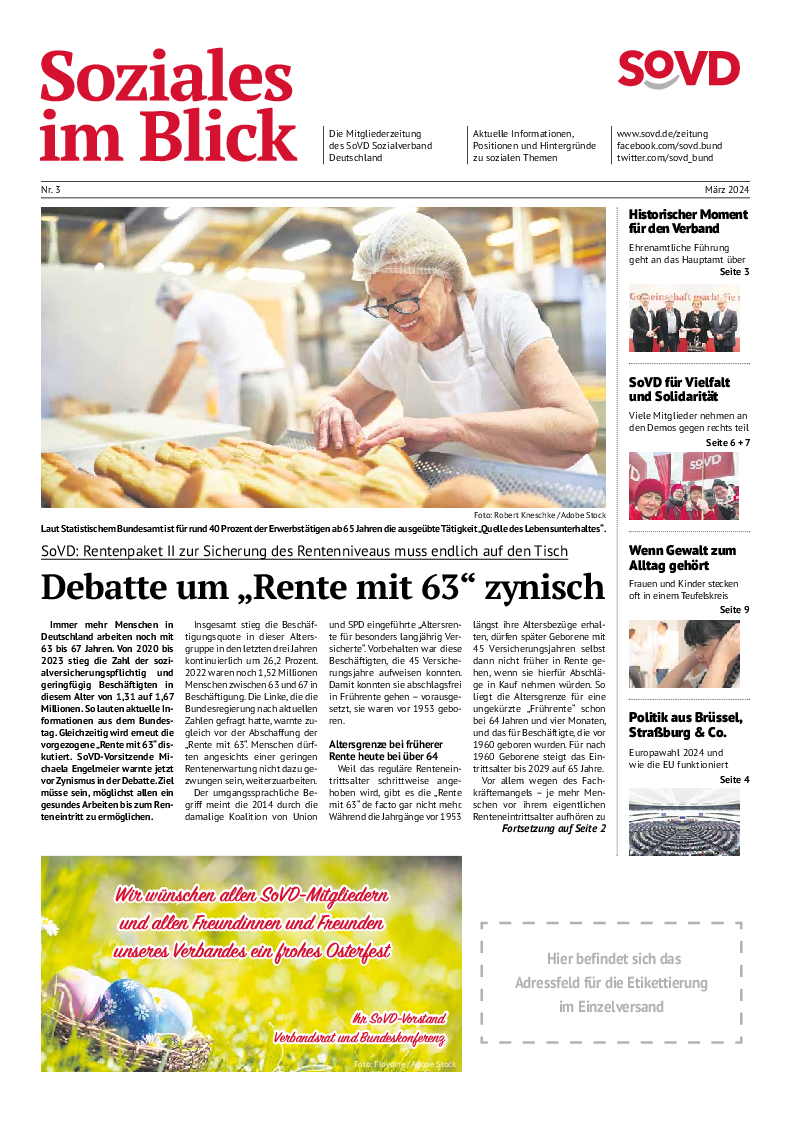 SoVD-Zeitung 03/2024 (Rheinland-Pfalz/Saarland, Baden-Württemberg)
