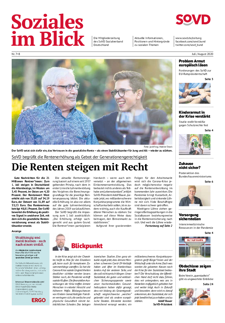 SoVD-Zeitung 07+08/2020 (Mitteldeutschland)